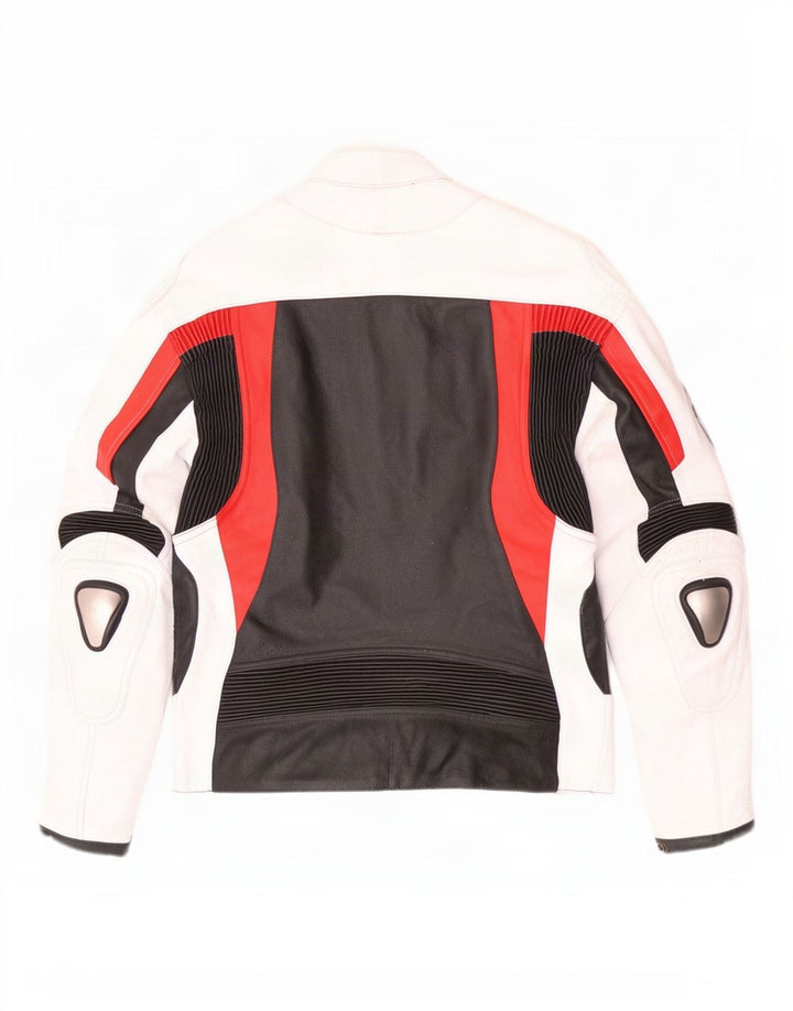 Jaqueta masculina de couro BMW UK 42 XL Colorblock multicolorido