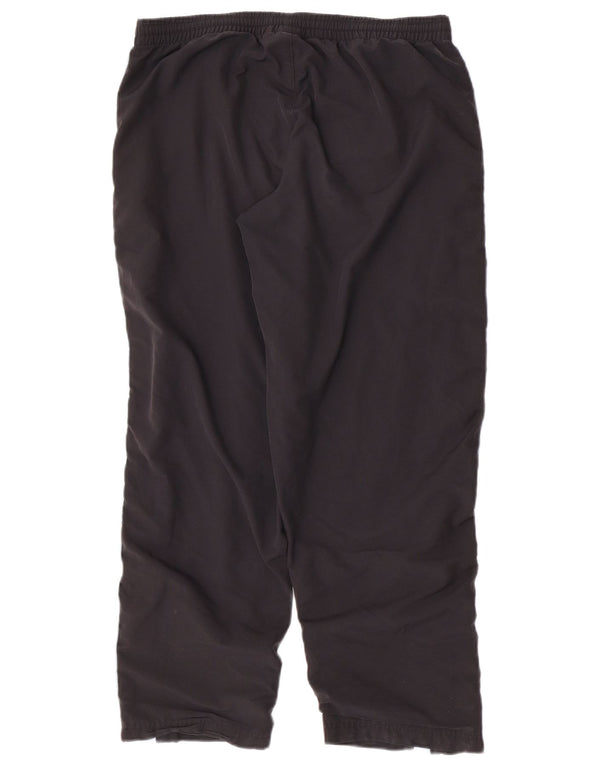 Calças de treino femininas Adidas UK 18 XL preto poliéster