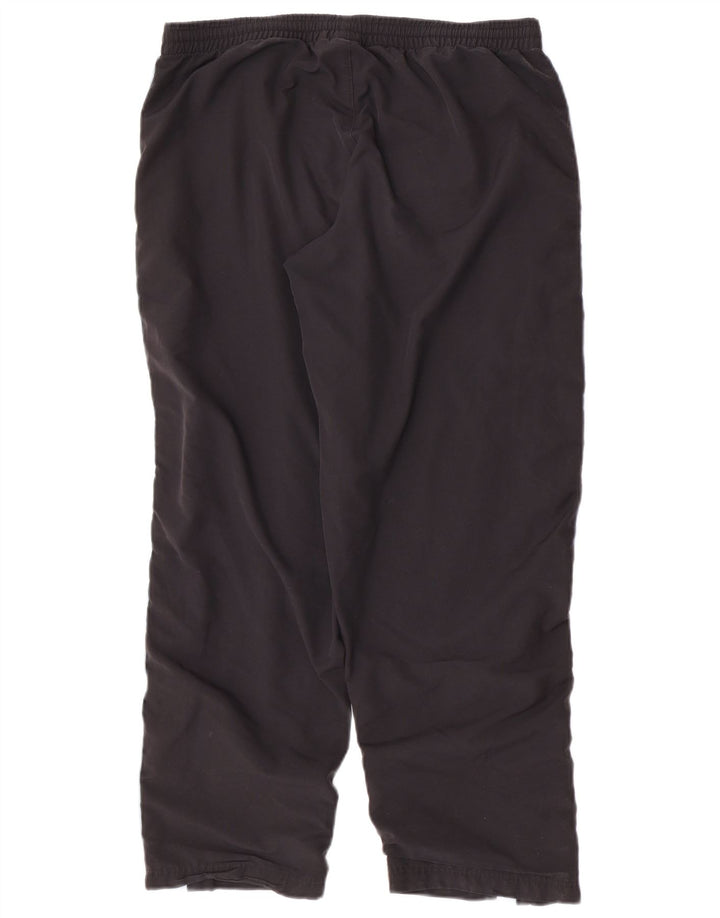 Calças de treino femininas Adidas UK 18 XL preto poliéster