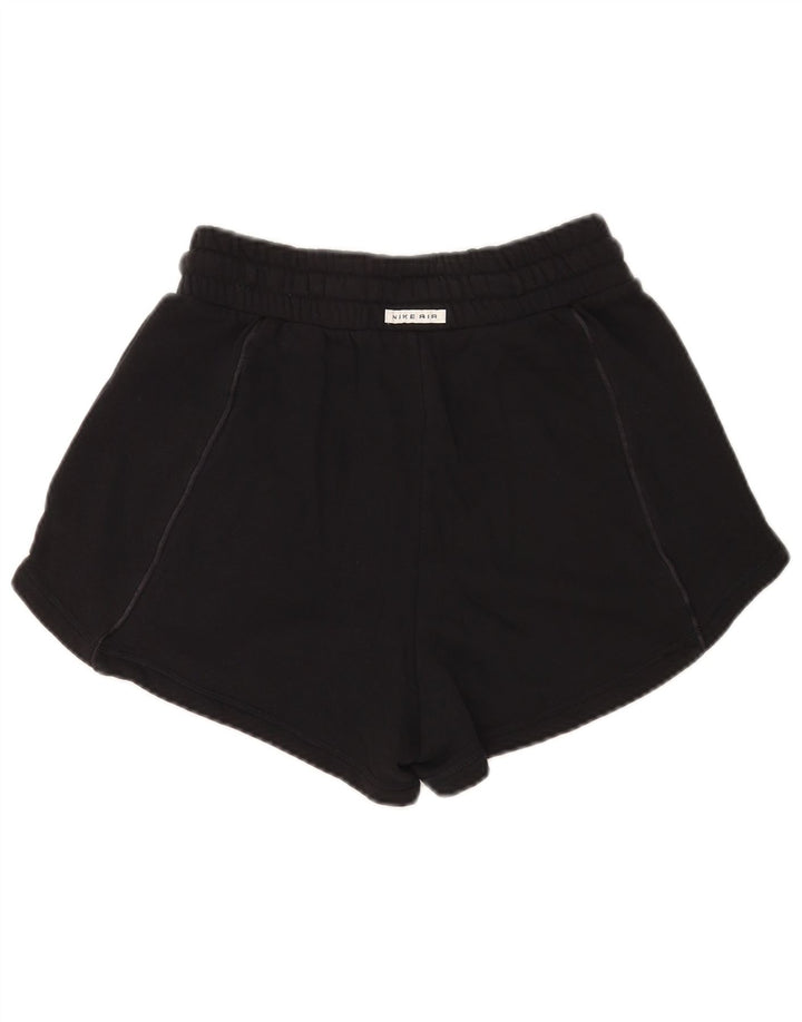 Shorts esportivos femininos Nike UK 10 pequeno algodão preto