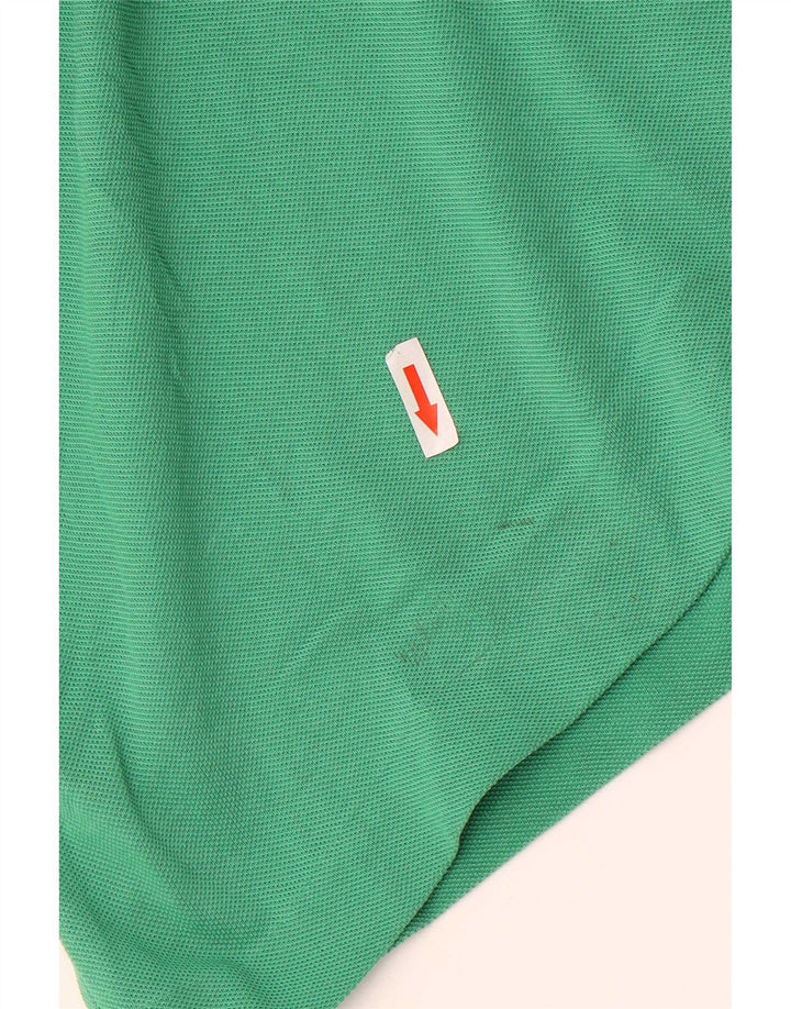 Camisa polo masculina Lacoste tamanho 3 pequeno algodão verde