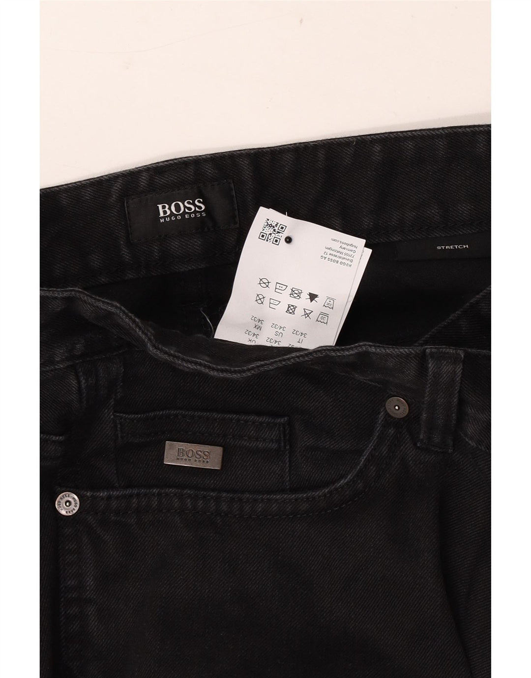 Hugo Boss Masculino Jeans Slim W34 L32 Algodão Preto