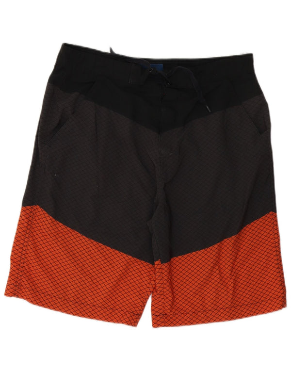 Poliéster cinza médio de Colourblock do short do esporte dos homens do armazém da montanha