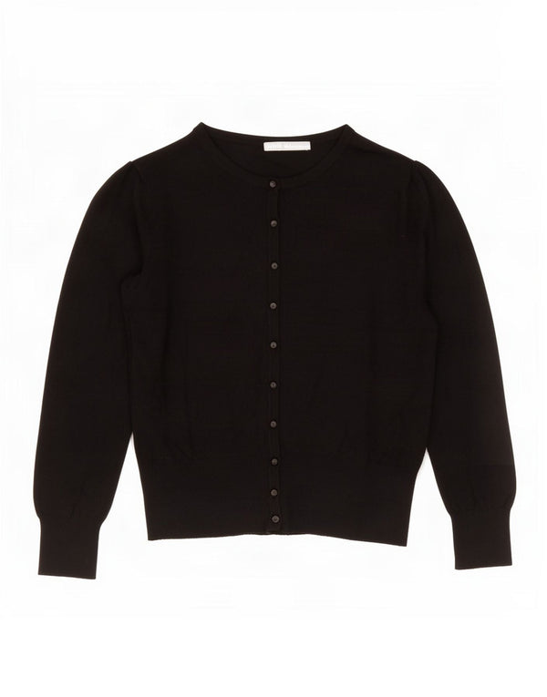 Suéter cardigã feminino Marks & Spencer Reino Unido 12 viscose preta média
