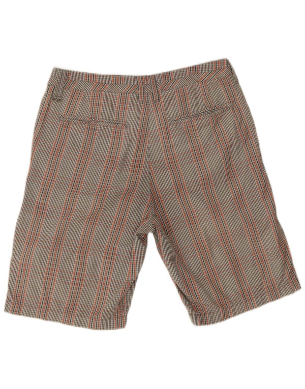Quiksilver Mens Chino Shorts W32 Médio Multicolorido Xadrez Algodão