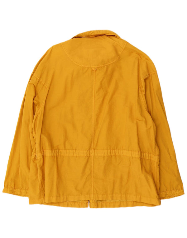 Nova Penny Womens Loose Fit Rain Jacket UK 16 Grande Algodão Amarelo
