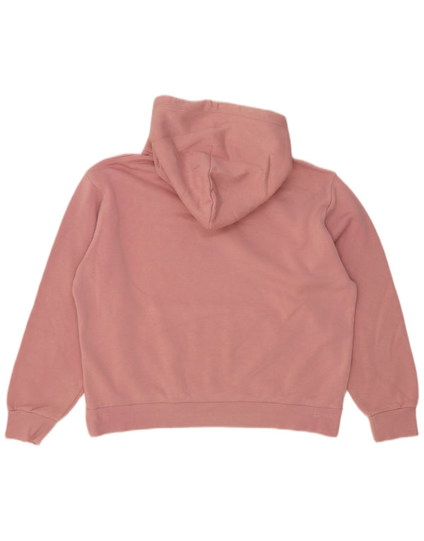 Converse feminino oversized moletom com capuz UK 14 médio algodão rosa