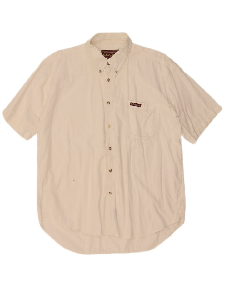 Camisa masculina de manga curta Marlboro Classics XL algodão branco