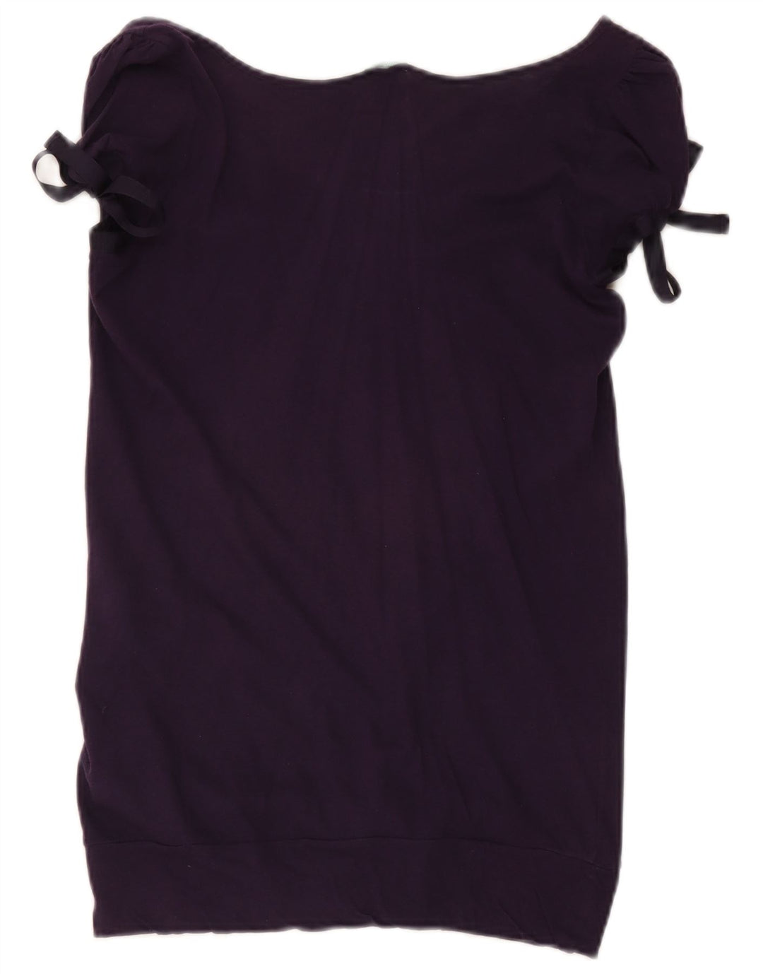 Blusa feminina Benetton UK 14 grande algodão roxo