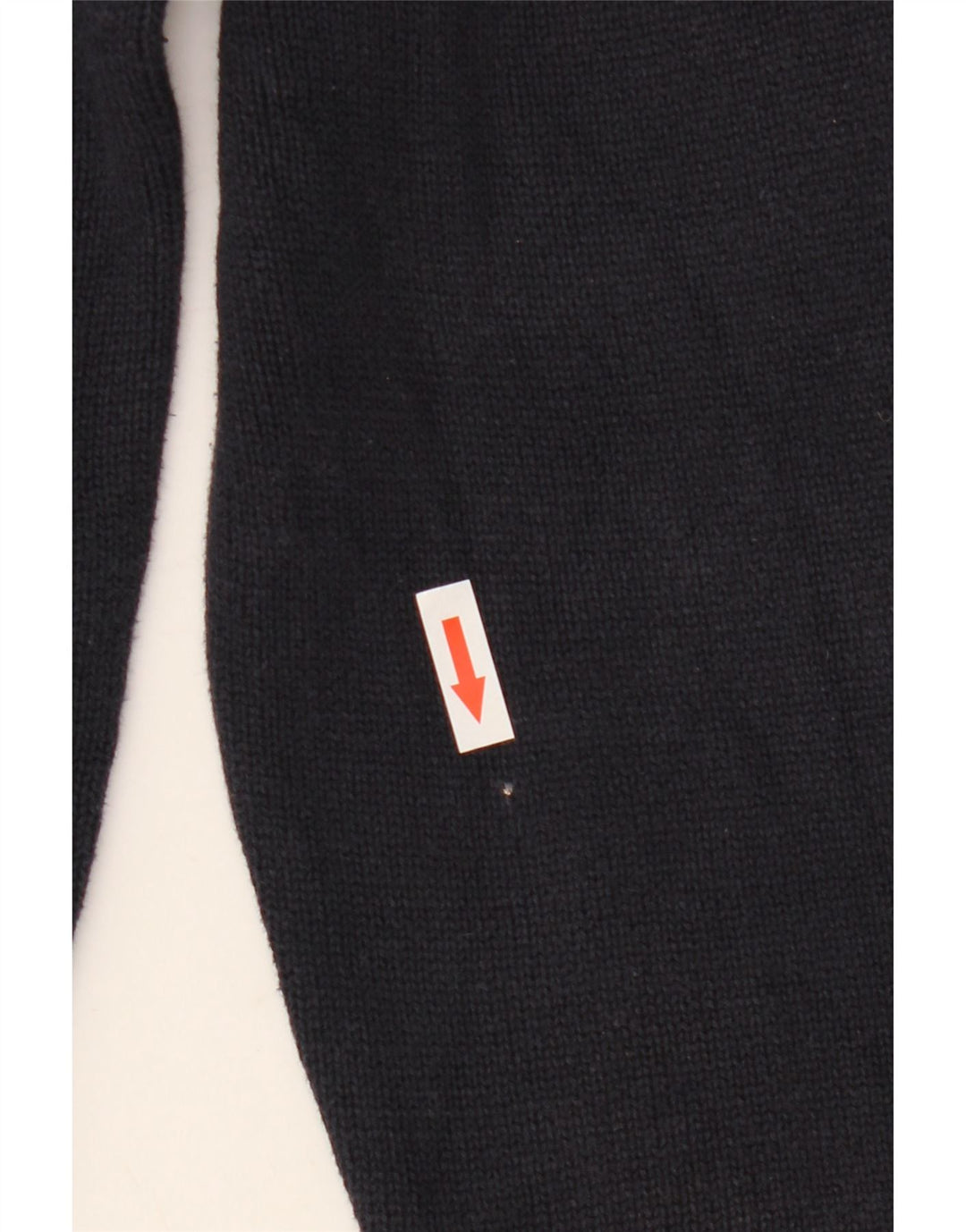 Suéter masculino Zara com decote em V grande azul marinho