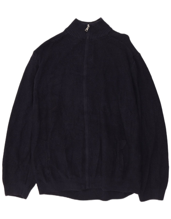 Suéter cardigã masculino MARKS & SPENCER 2XL algodão azul marinho