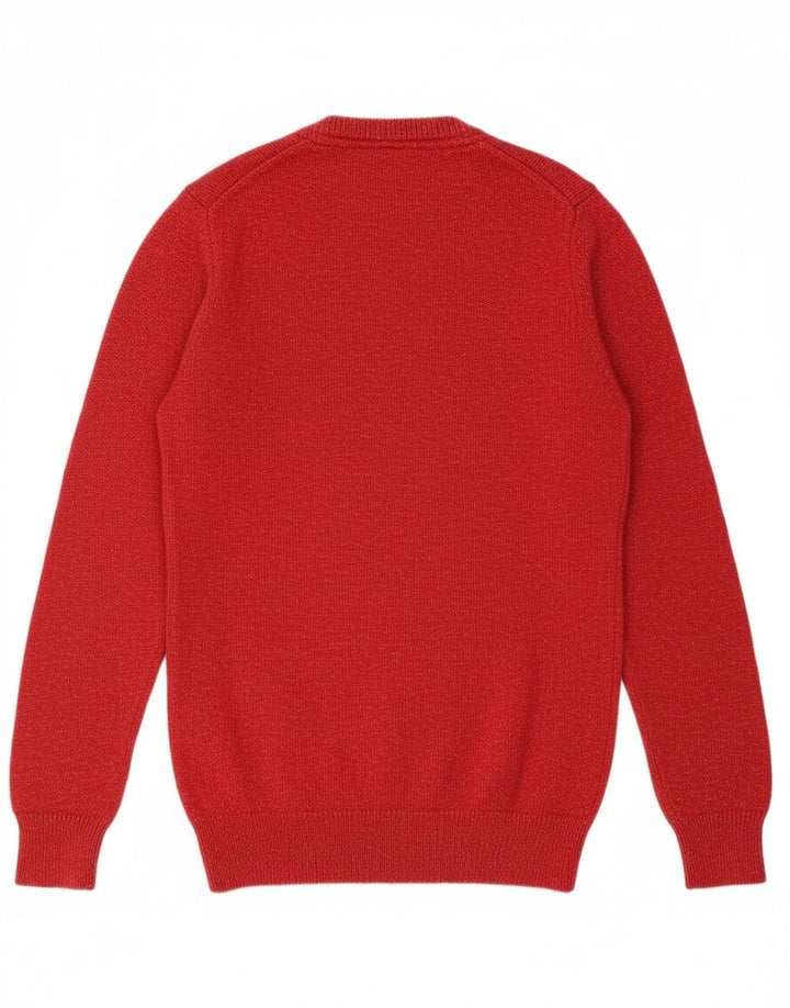 Suéter masculino LYLE & SCOTT com gola redonda XS de algodão vermelho