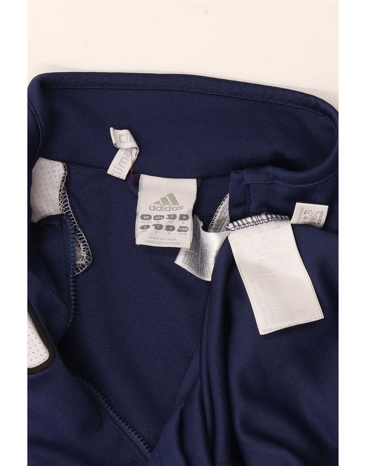 Adidas Mens Graphic Pullover Treino Top Reino Unido 40/42 Médio Azul Marinho