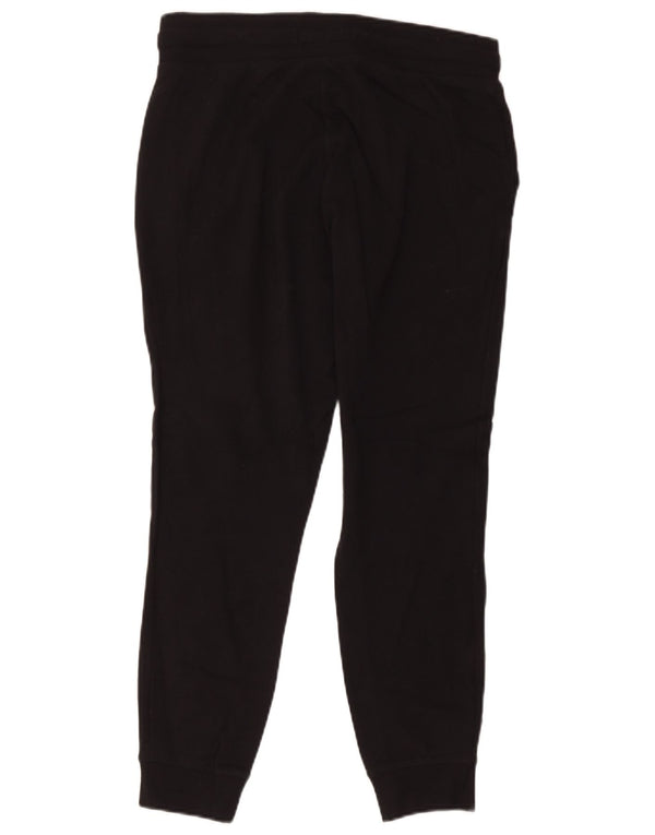Jack Wills Calça feminina de treino cropped Joggers Reino Unido 12 algodão preto médio