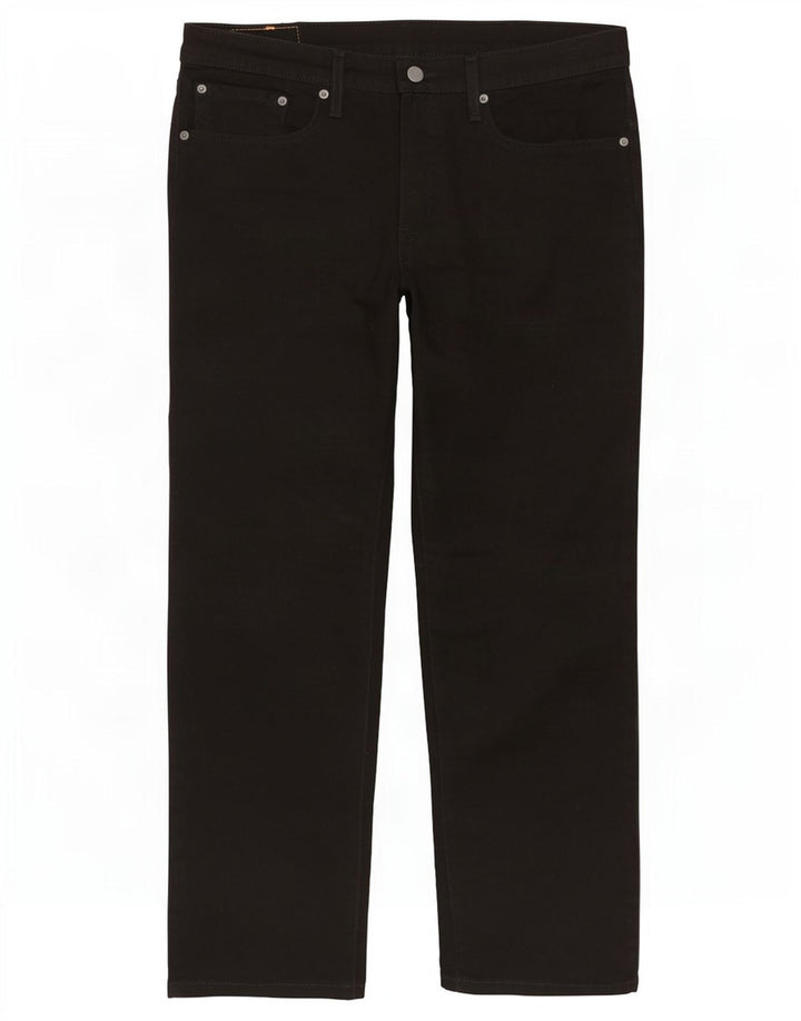 Levi's Masculino 514 Straight Jeans W34 L26 Algodão Preto
