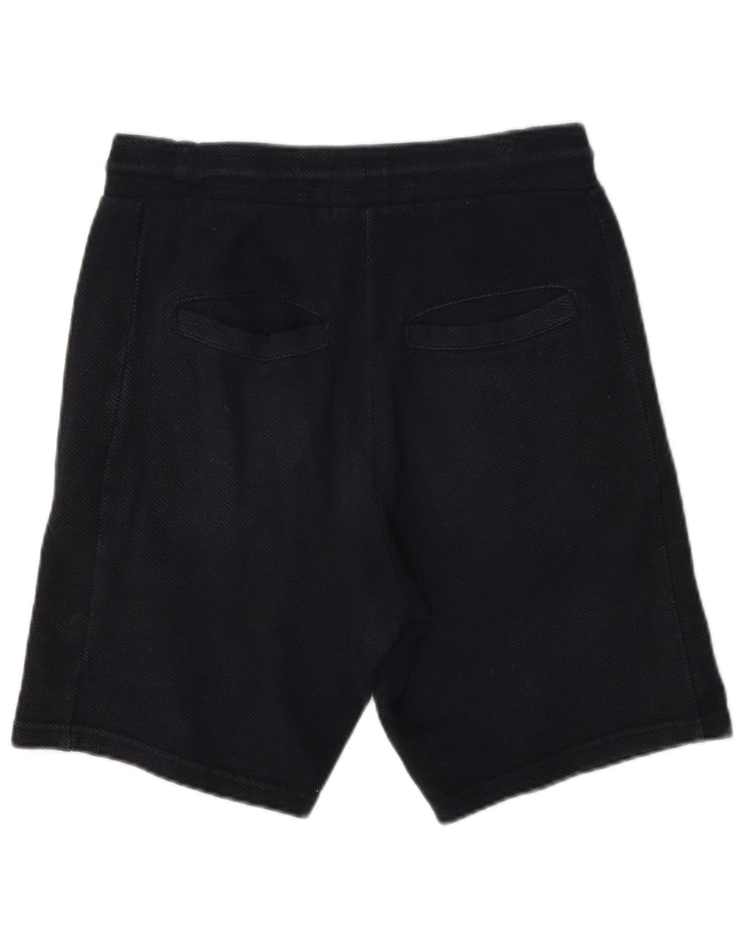 Zara Mens Sport Shorts Médio Azul Marinho Algodão