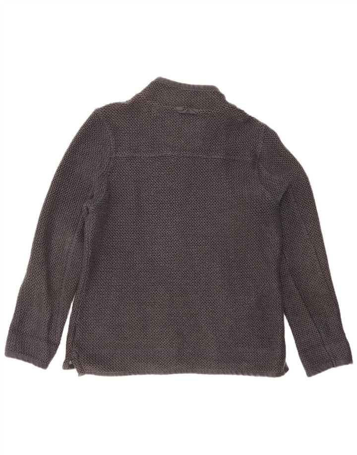 Casaco de treino feminino Weird Fish UK 16 grande algodão cinza