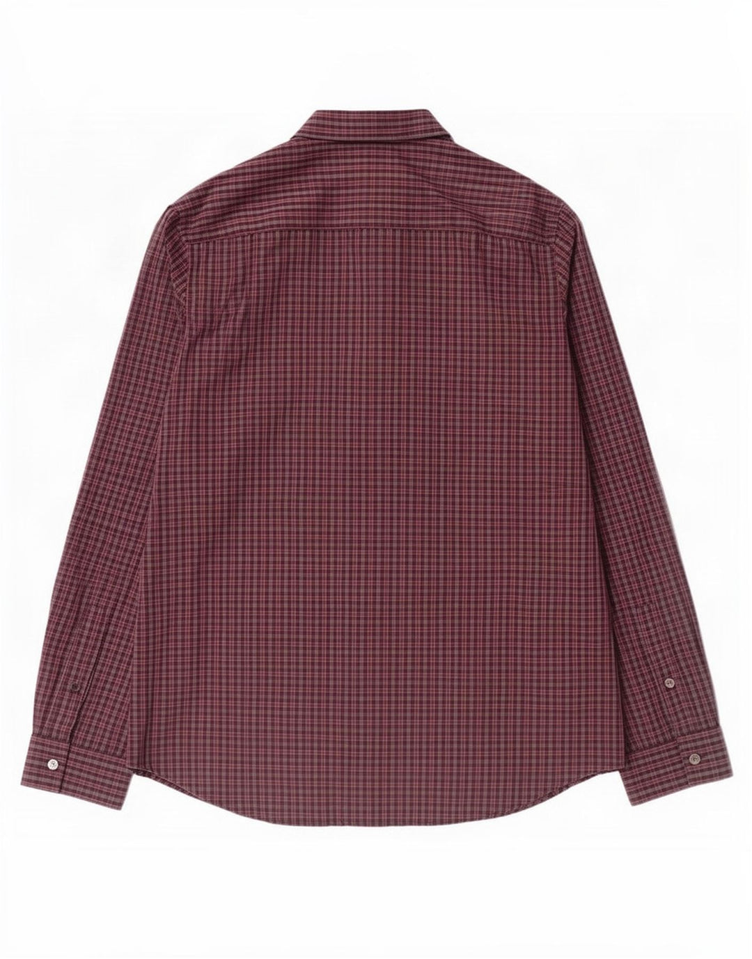 Camisa masculina Calvin Klein cinza médio xadrez algodão