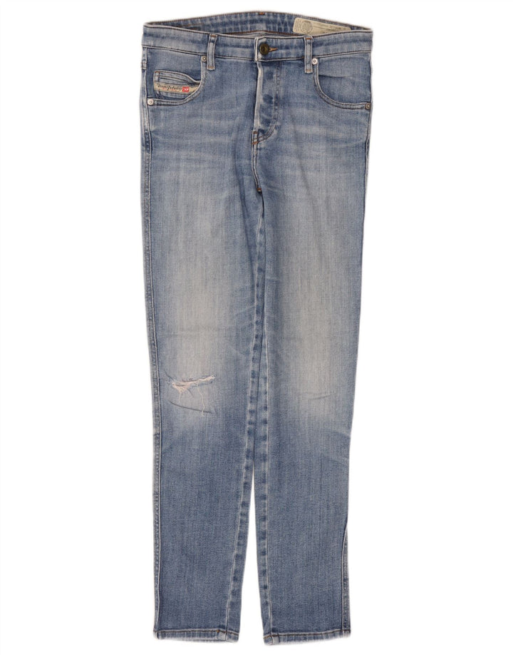 Diesel Feminino Babhila Distressed Slim Fit Jeans Skinny W26 L28 Azul