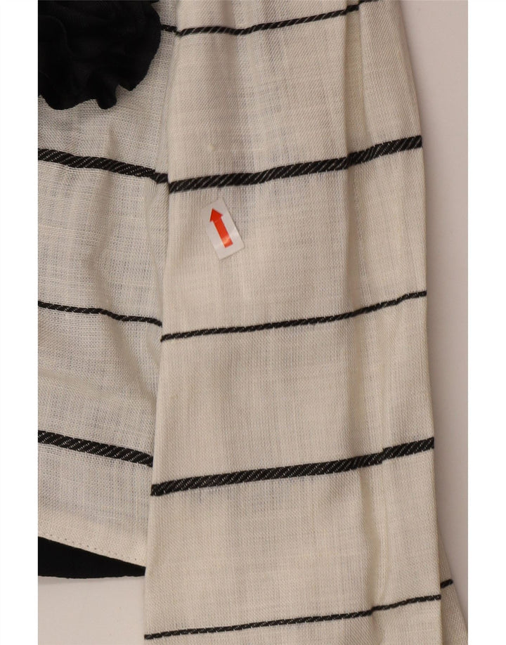 Bolero feminino vintage com peito duplo IT 44 listrado branco médio