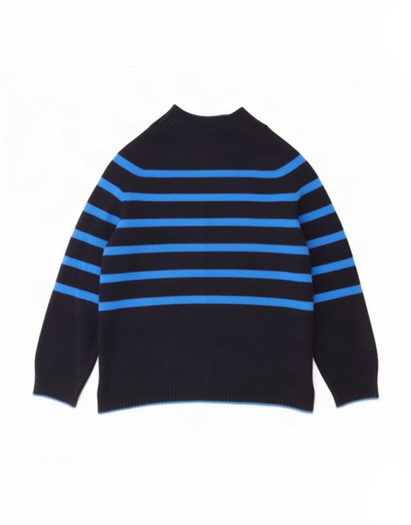 Suéter feminino Crew Clothing com gola tartaruga Reino Unido 12 médio azul marinho