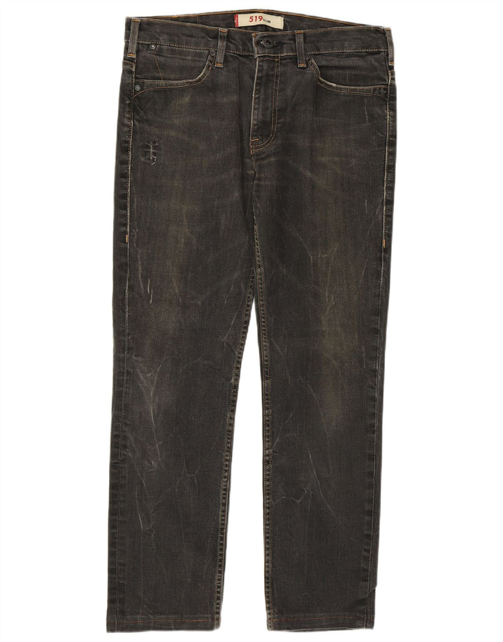 LEVI'S Masculino 519 Slim Jeans W30 L28 Cinza