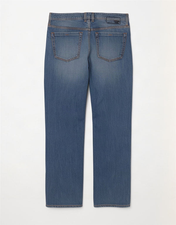 Diesel Mens Zathan Straight Jeans W36 L34 Azul Algodão