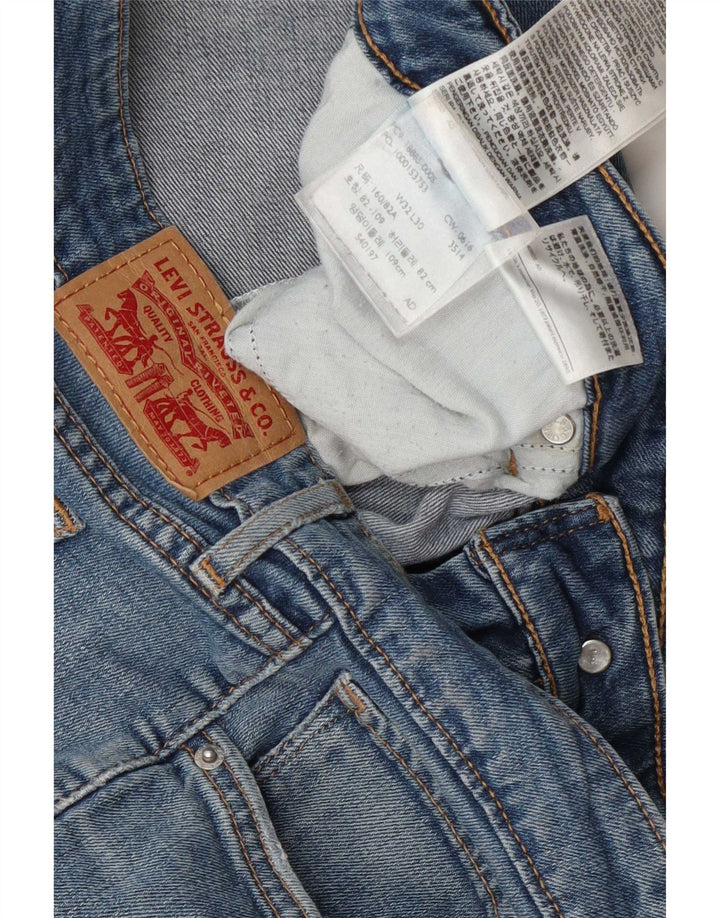 Calça jeans feminina Levi's 715 Bootcut W32 L30 azul algodão