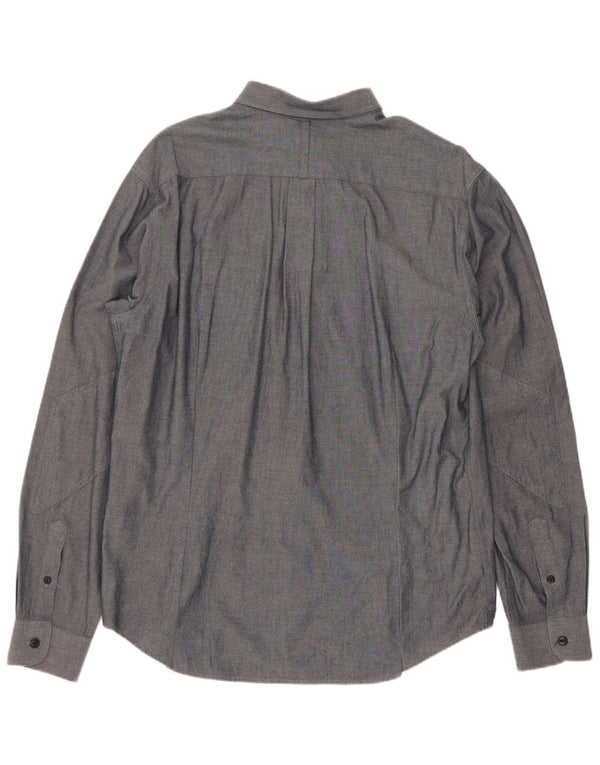 Camisa masculina Fred Perry grande algodão cinza