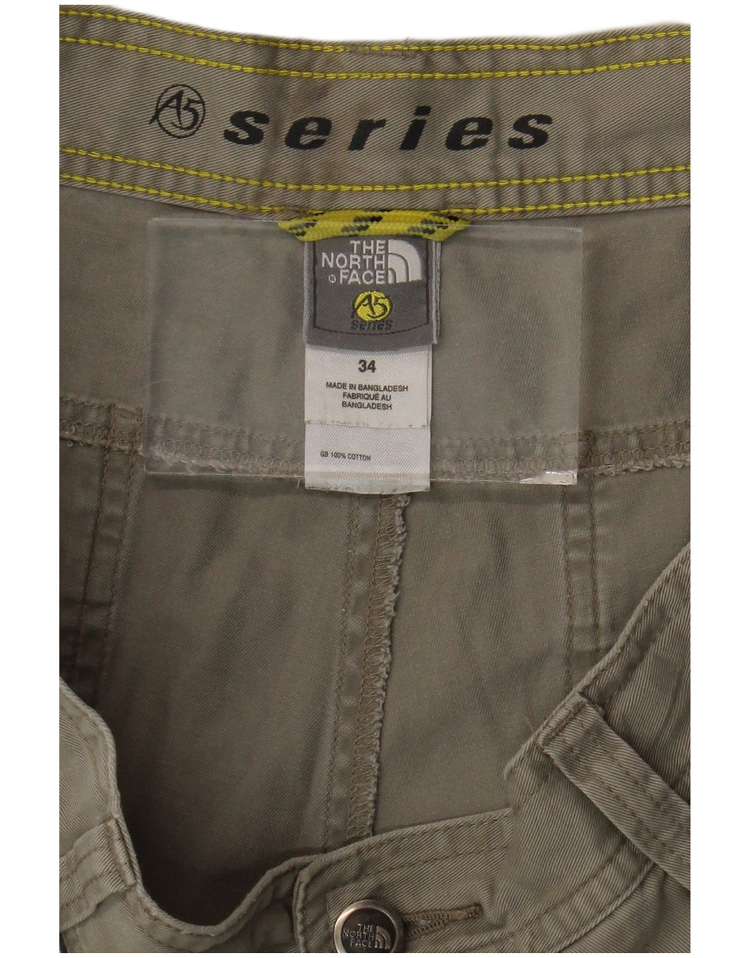 Shorts cargo masculino The North Face W34 grande algodão cinza