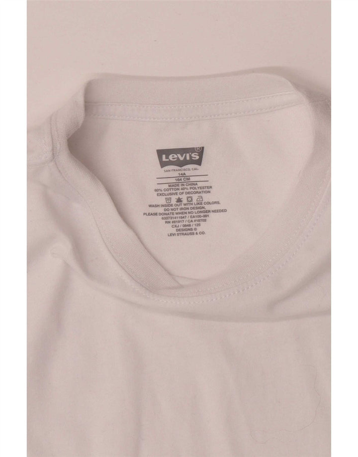 Top Levi's Meninos 13-14 Anos Algodão Branco