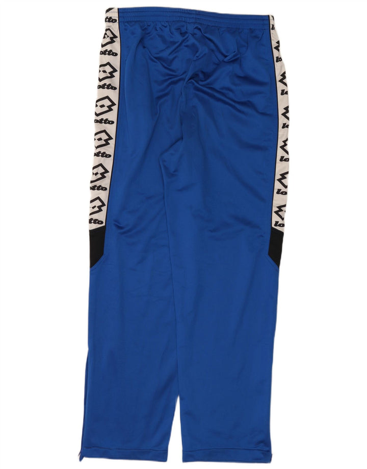 Calça de treino masculina Lotto UK 44/46 2XL azul colorblock poliéster