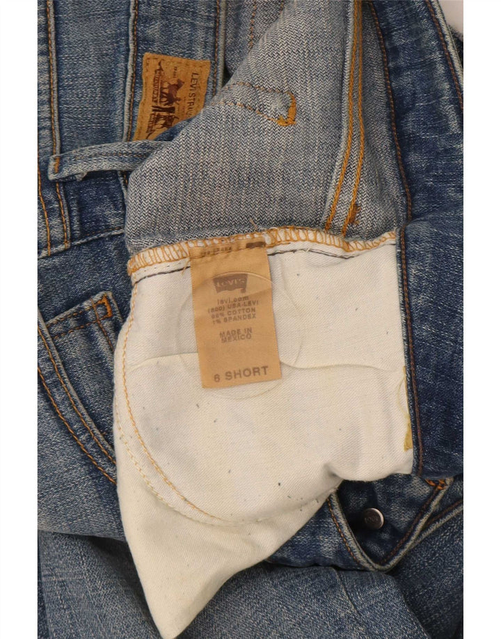 Calça jeans feminina Levi's 346 Bootcut US 6 médio W34 L29 azul algodão