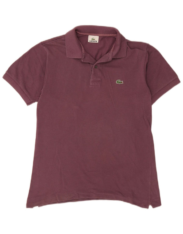 Camisa polo masculina Lacoste tamanho 2 XS algodão roxo
