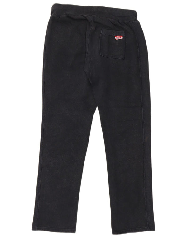 Calça esportiva feminina Superdry UK 14 algodão preto médio