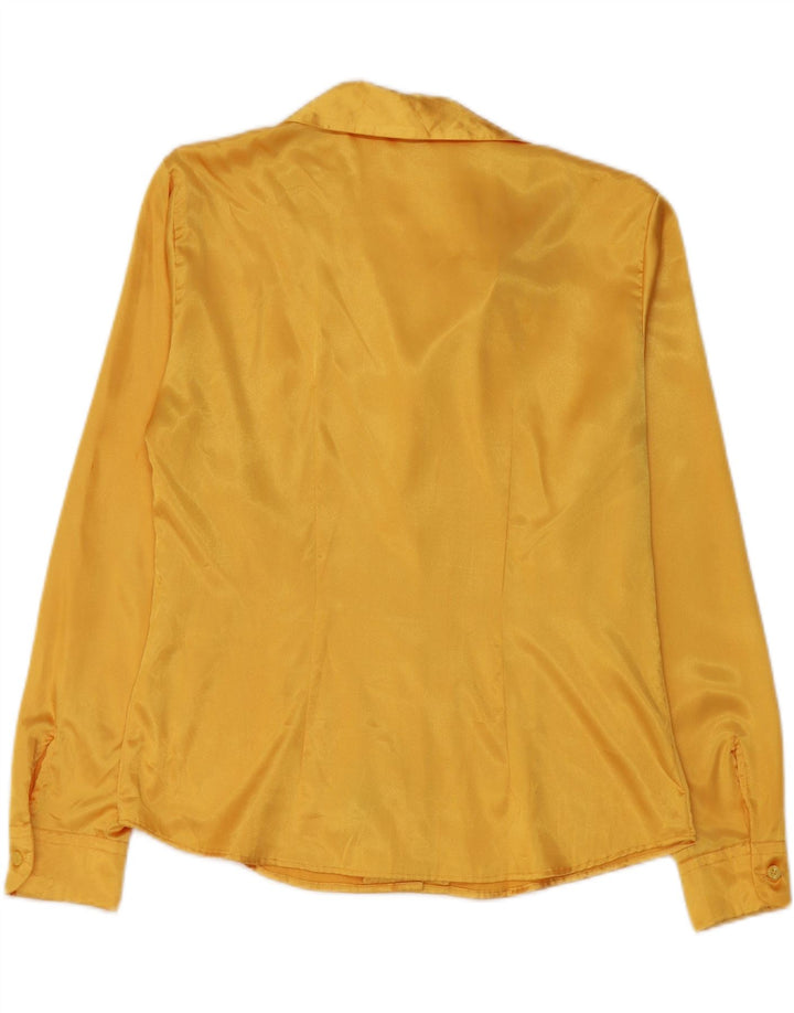 Blusa feminina Benetton IT 46 grande poliéster amarelo