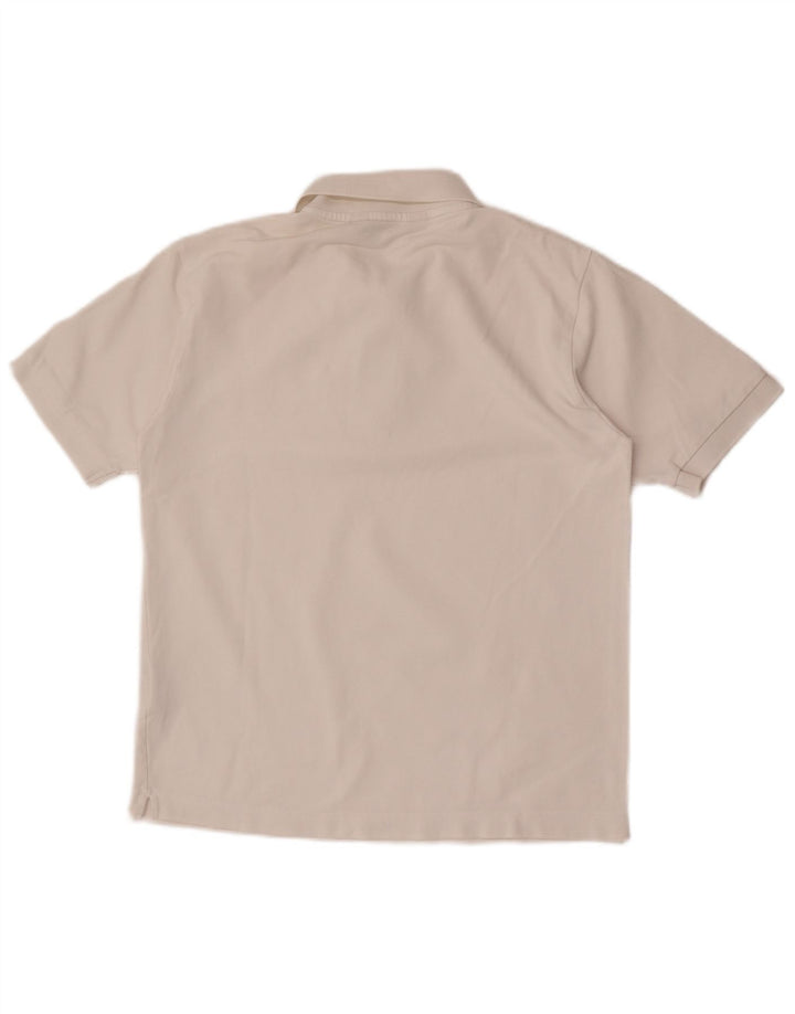 Camisa polo masculina Kappa pequena algodão branco