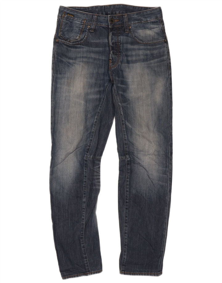 Jeans cônicos masculinos G-Star W30 L32 algodão azul