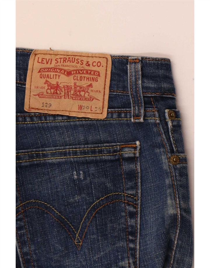 Calça jeans feminina Levi's 529 Curvy Bootcut W29 L26 azul