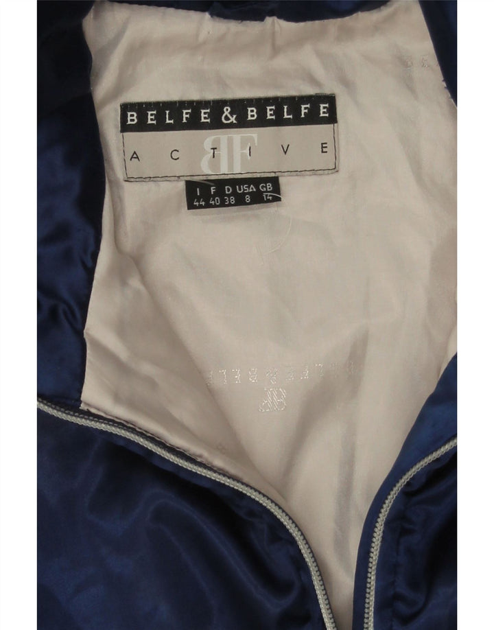 Jaqueta acolchoada feminina Belfe & Belfe UK 14 poliéster azul marinho médio