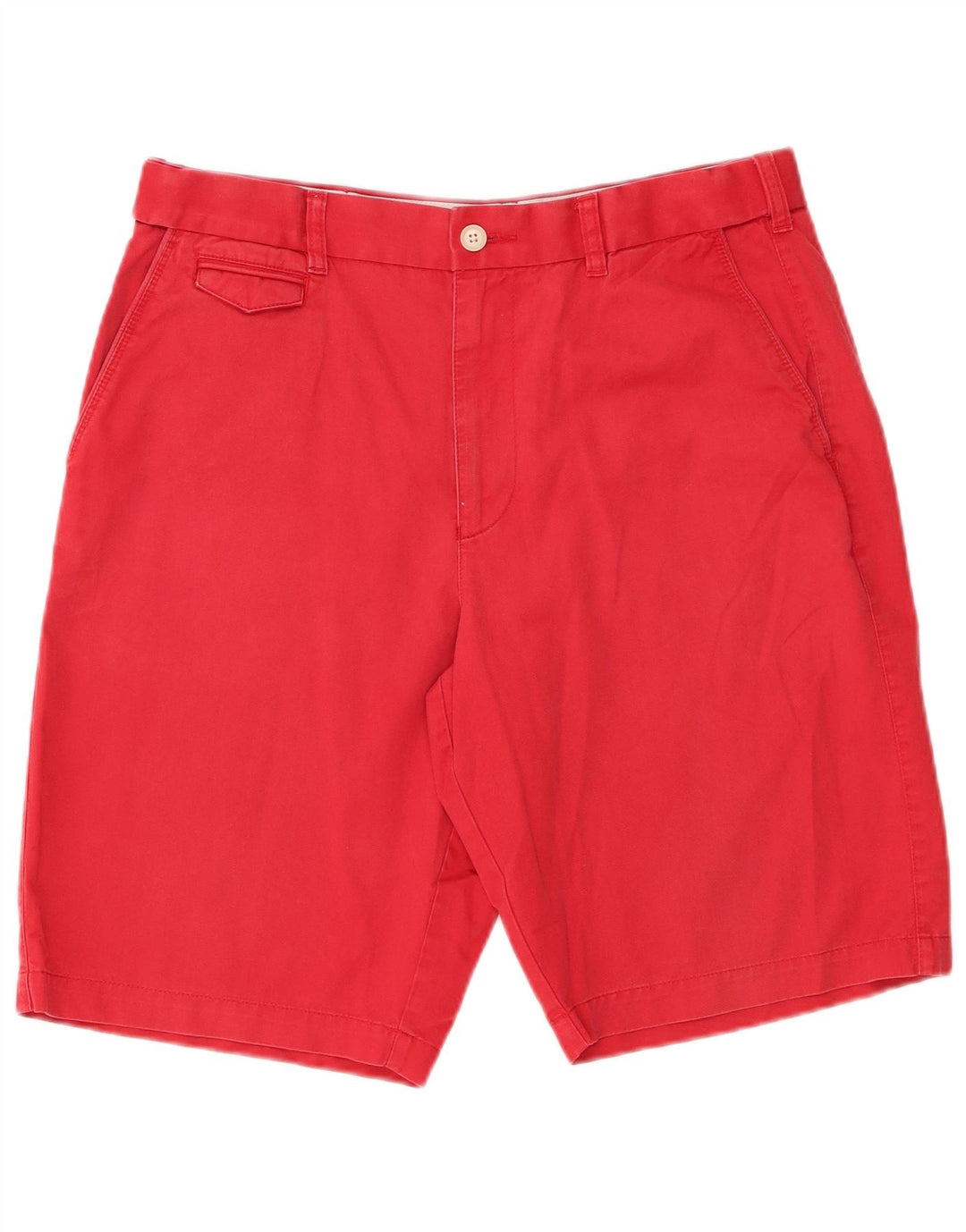 Shorts chino masculino Marks & Spencer W34 grande algodão vermelho