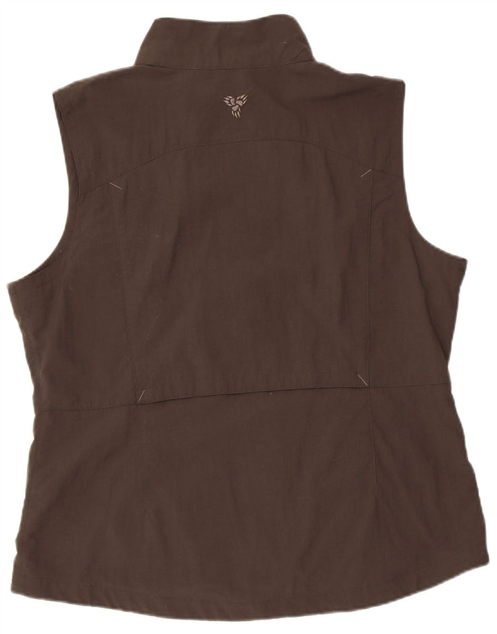 Jaqueta feminina sem mangas JACK WOLFSKIN Reino Unido 18/20 XL cinza