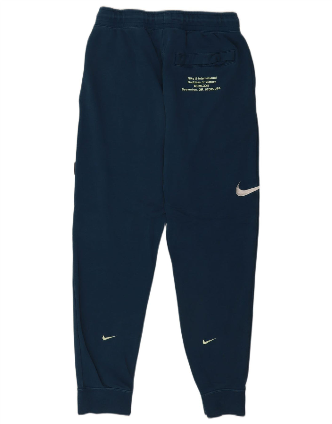 Nike Mens Beaverton Graphic Calças de treino Joggers Médio Azul Marinho