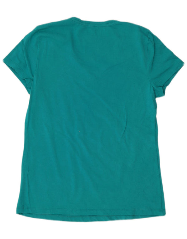 Camiseta feminina Nautica UK 12 algodão verde médio