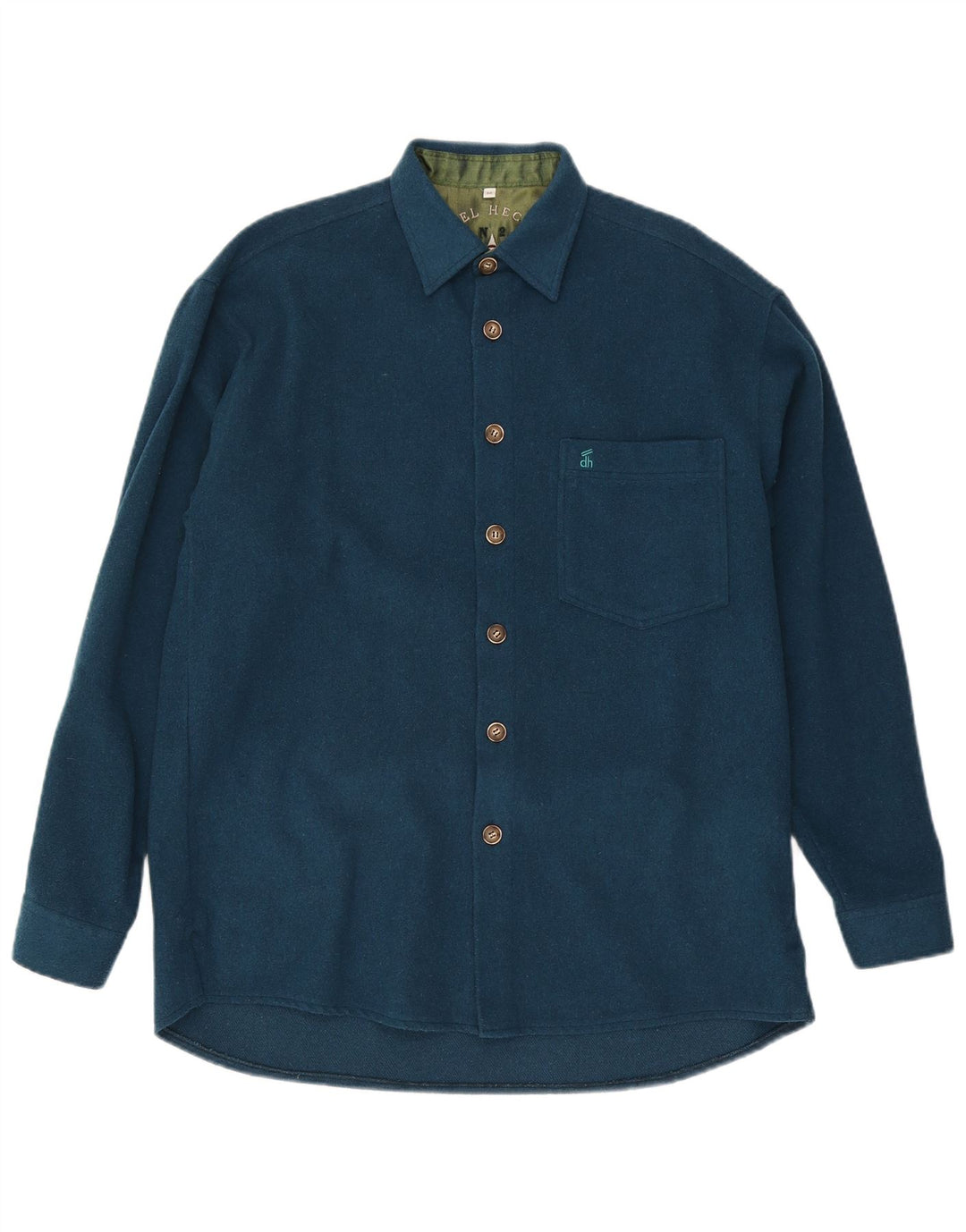 Camisa masculina Daniel Hechter de lã turquesa média