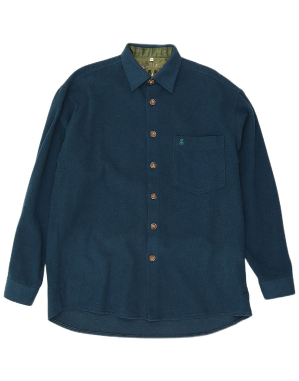 Camisa masculina Daniel Hechter de lã turquesa média