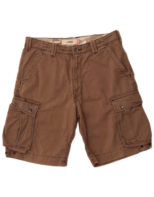 LEVI'S Mens Cargo Shorts W34 Grande Algodão Marrom