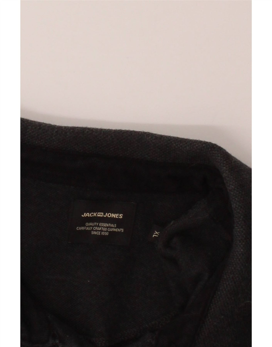 JACK & JONES Mens Polo Shirt XL Black Cotton Vintage Jack & Jones and Second-Hand Jack & Jones from Messina Hembry 