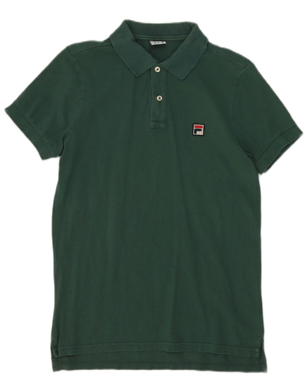 Fila Mens Tennis Polo Shirt IT 42 XS Green Cotton