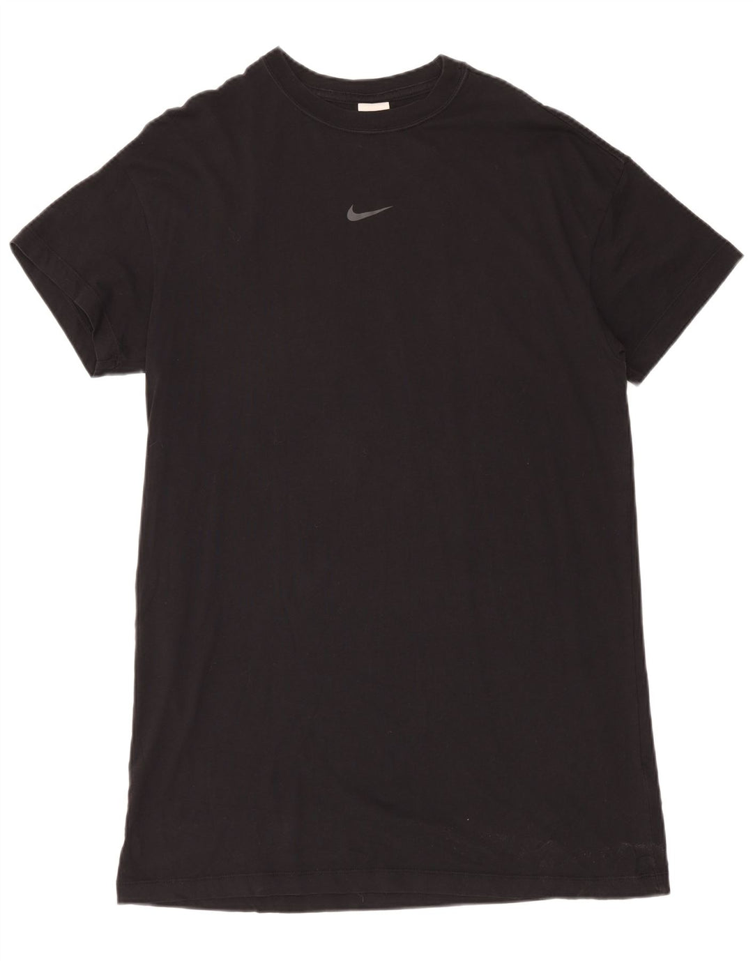 NIKE Vestido feminino solto com estampa gráfica Reino Unido 14 médio algodão preto